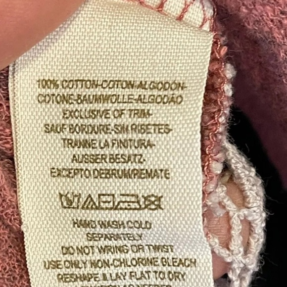 Free People Top M Daisy Lace Crochet Berry Purple Festival Concert Boho Cottage - Picture 5 of 7